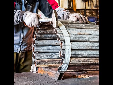 Eski radyatörden el yapımı bahçe sobası 🔥.